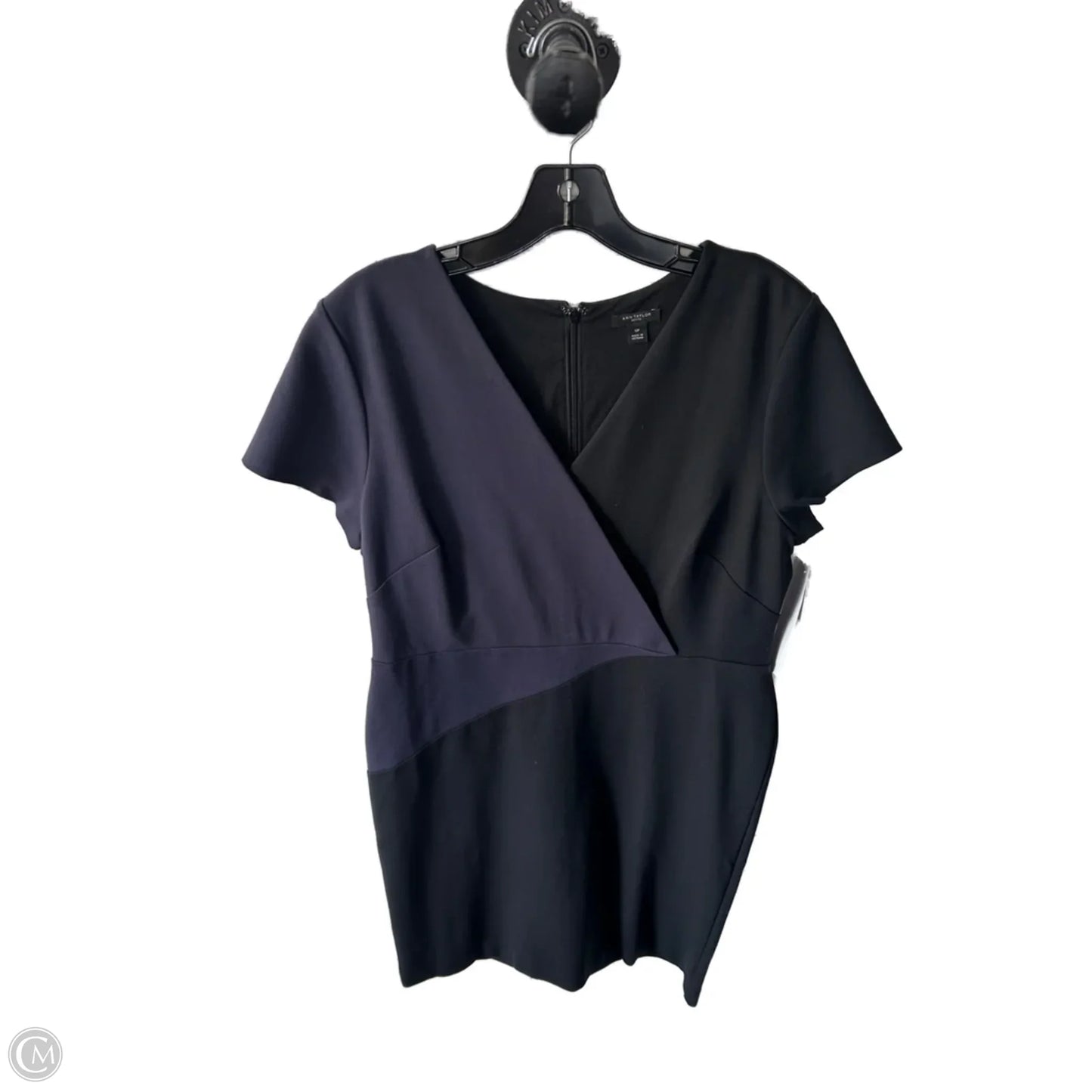 Dress Work By Ann Taylor In Black & Blue, Size: Lp
