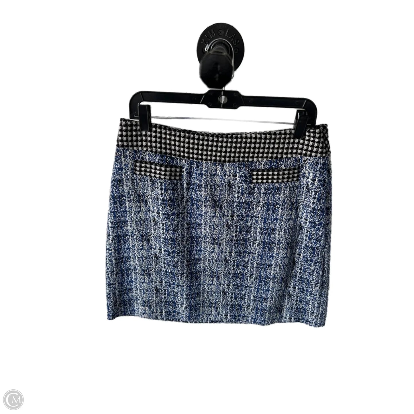 Skirt Mini & Short By Cabi In Black & Blue, Size: 8
