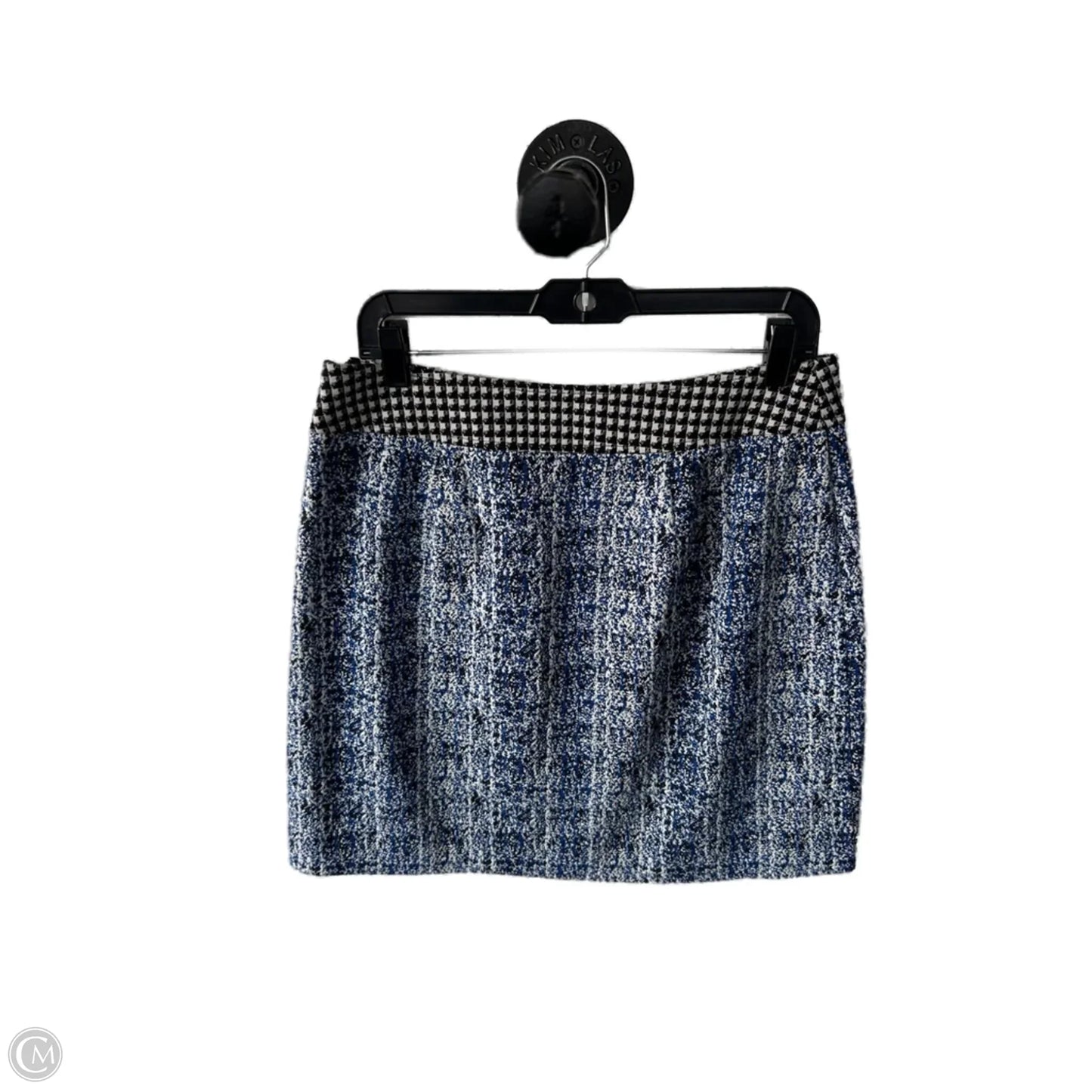 Skirt Mini & Short By Cabi In Black & Blue, Size: 8