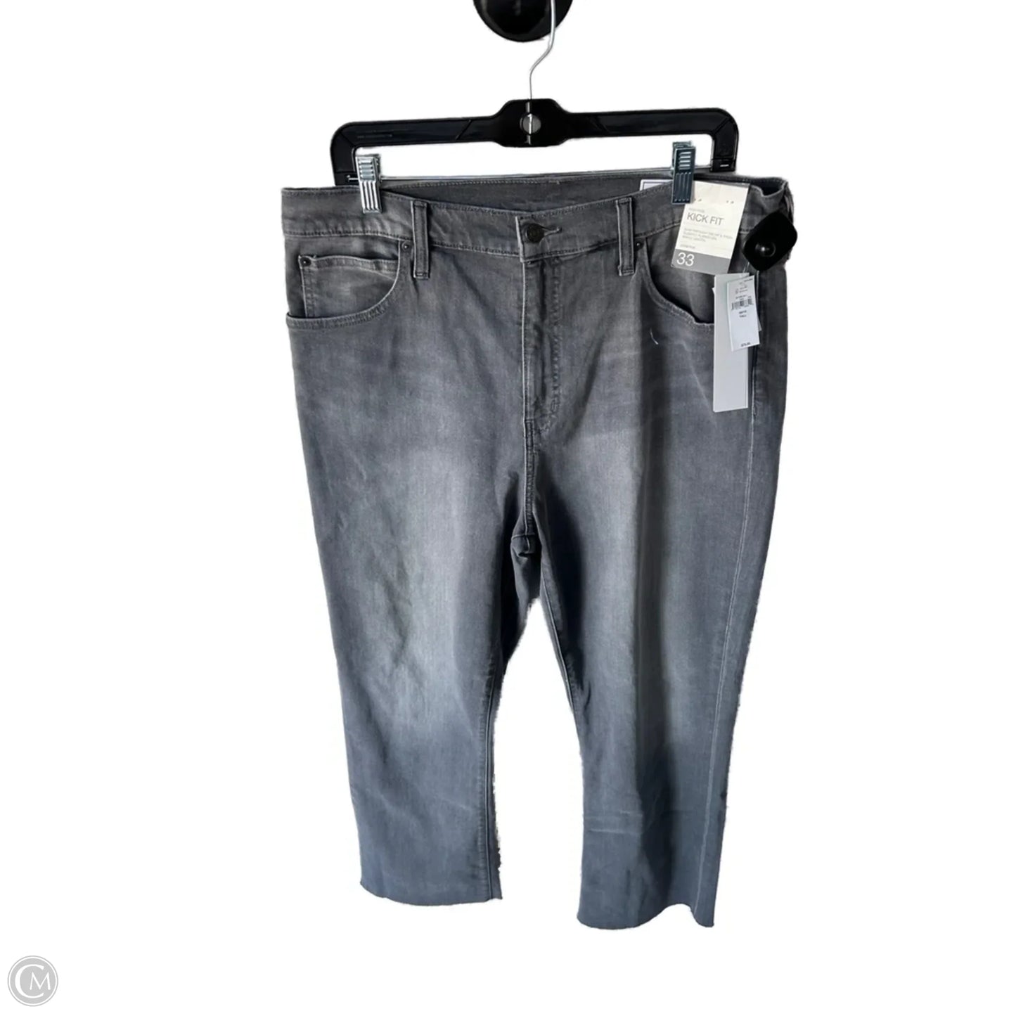 Jeans Flared By Gap In Grey Denim, Size: 16l