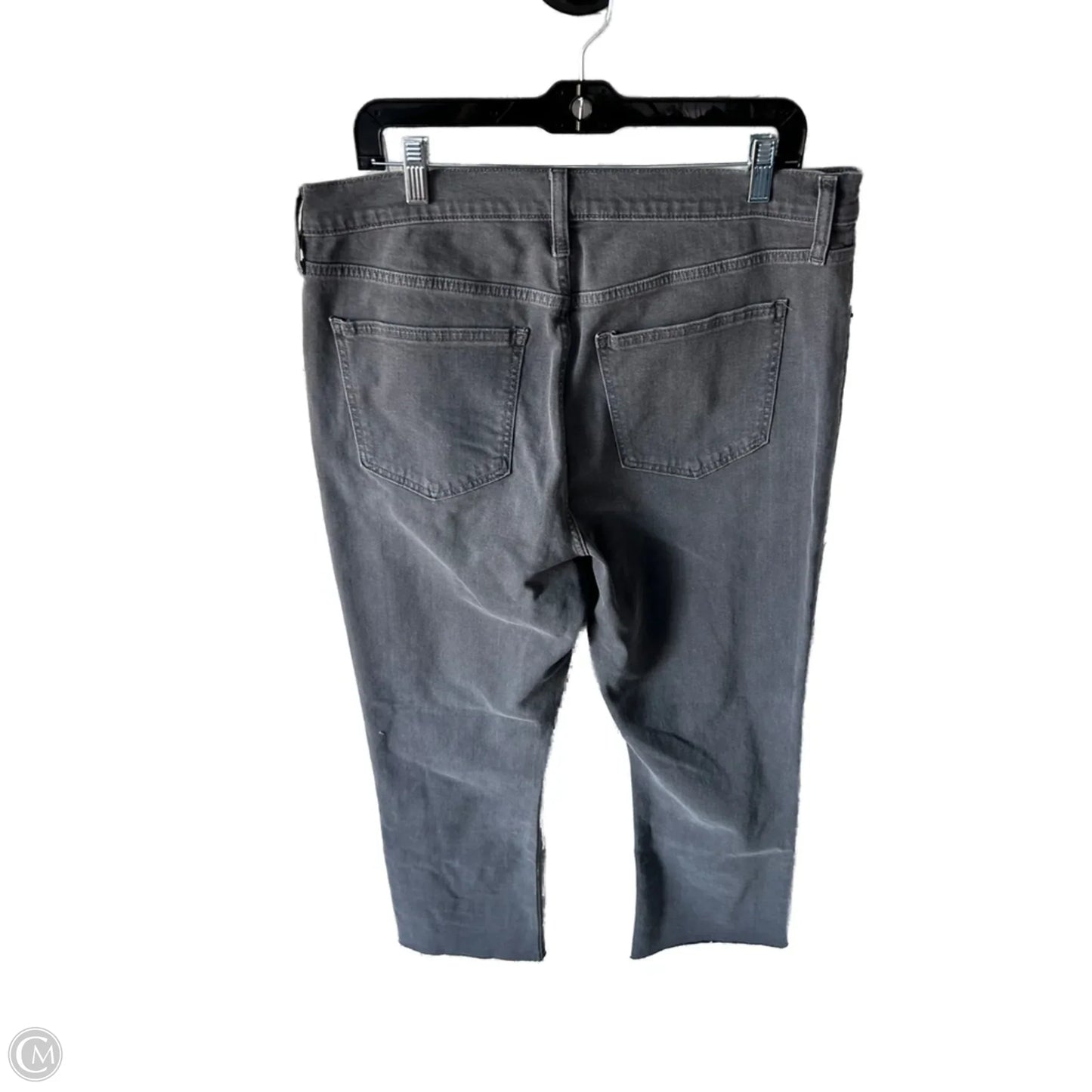 Jeans Flared By Gap In Grey Denim, Size: 16l