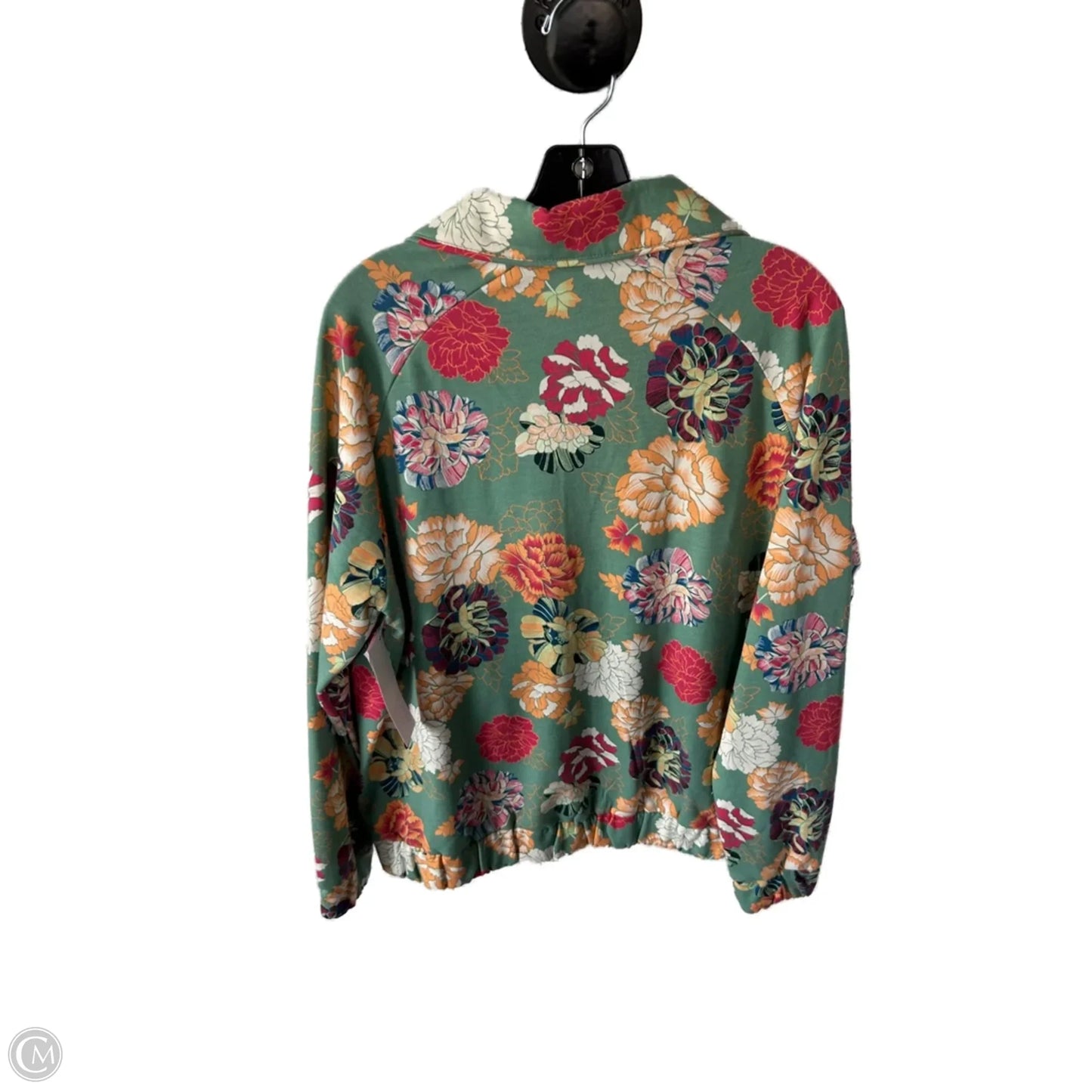 Jacket Shirt By Clothes Mentor In Green & Orange, Size: Xl