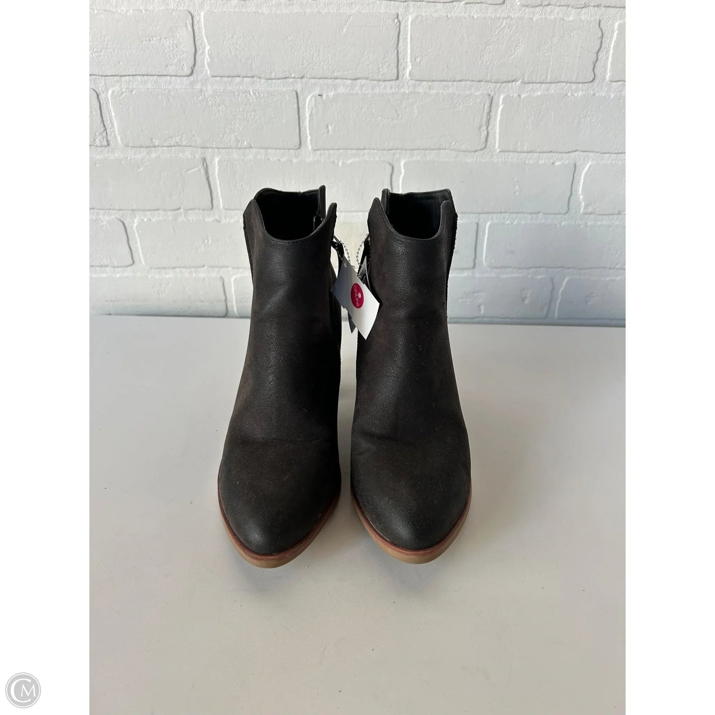 Boots Ankle Heels By Mia In Black, Size: 8