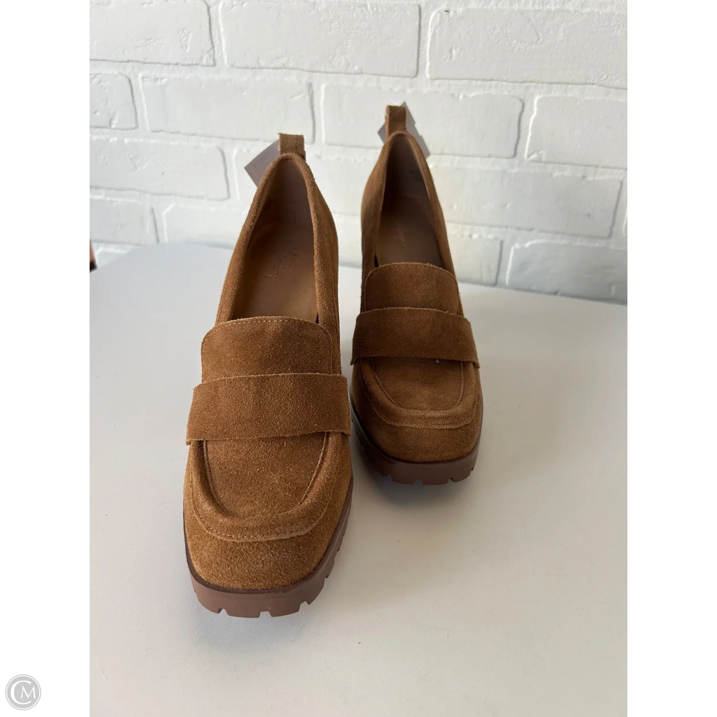 Shoes Heels Block By Crown Vintage In Brown, Size: 8.5