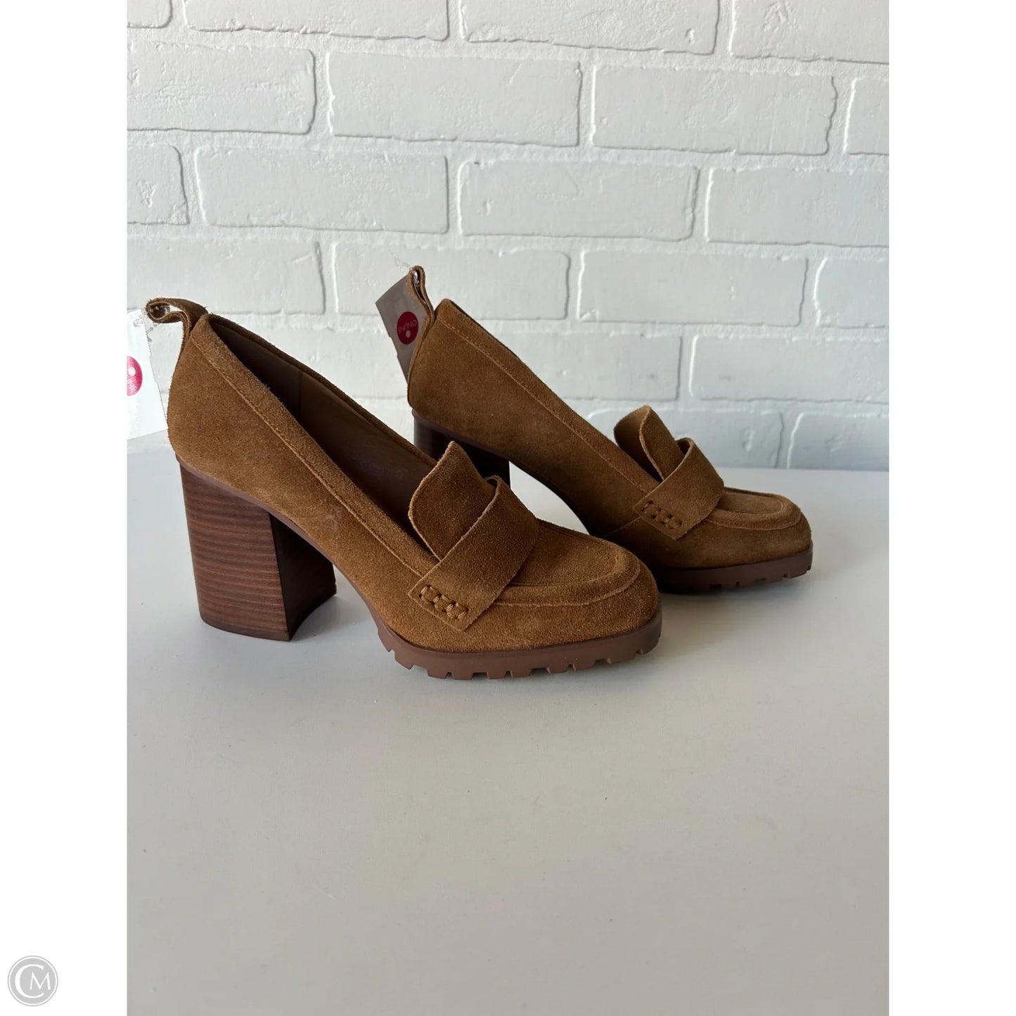 Shoes Heels Block By Crown Vintage In Brown, Size: 8.5