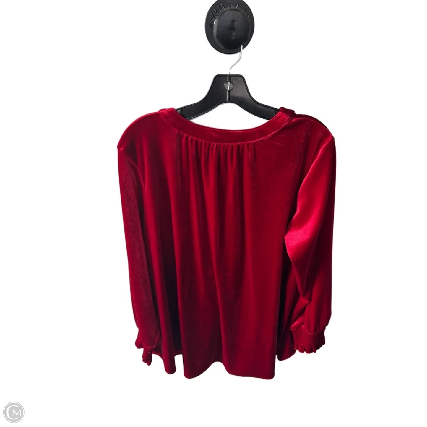 Top Long Sleeve By Intro In Red, Size: Xl