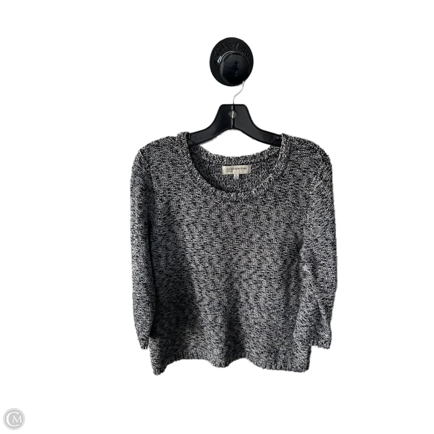 Sweater By Jones New York In Black & White, Size: Xl