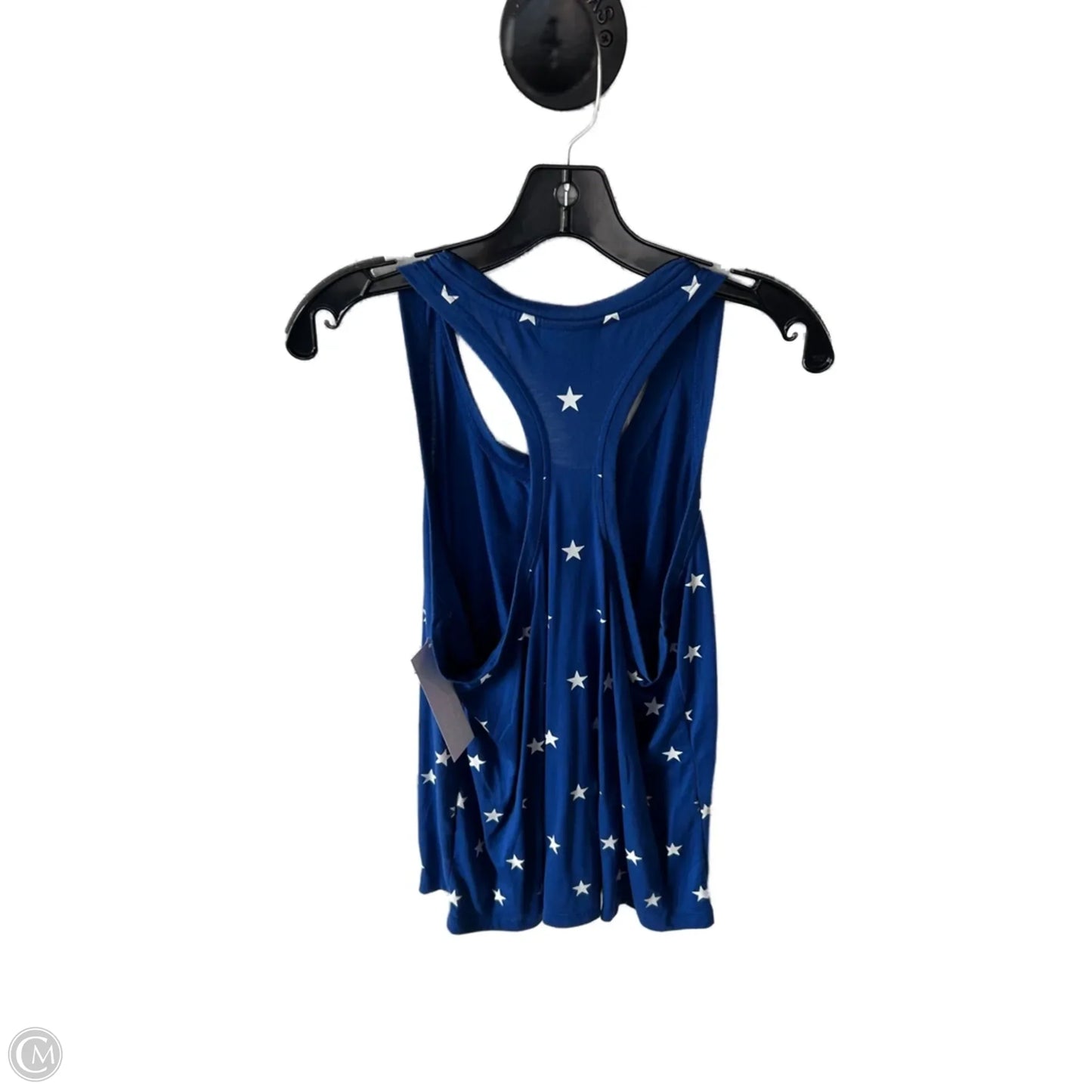 Athletic Tank Top By Nike In Blue & White, Size: L