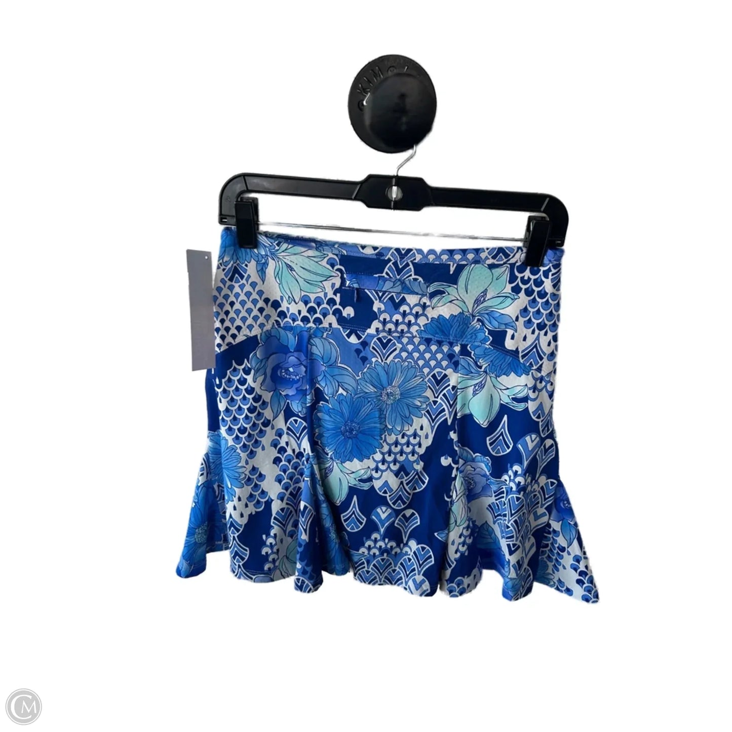 Skirt Mini & Short By Clothes Mentor In Blue & White, Size: 4