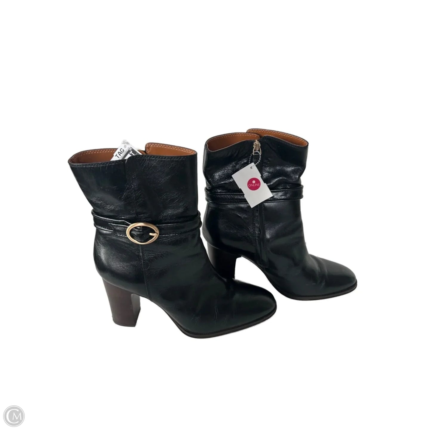 Boots Mid-calf Heels By Franco Sarto In Black, Size: 11