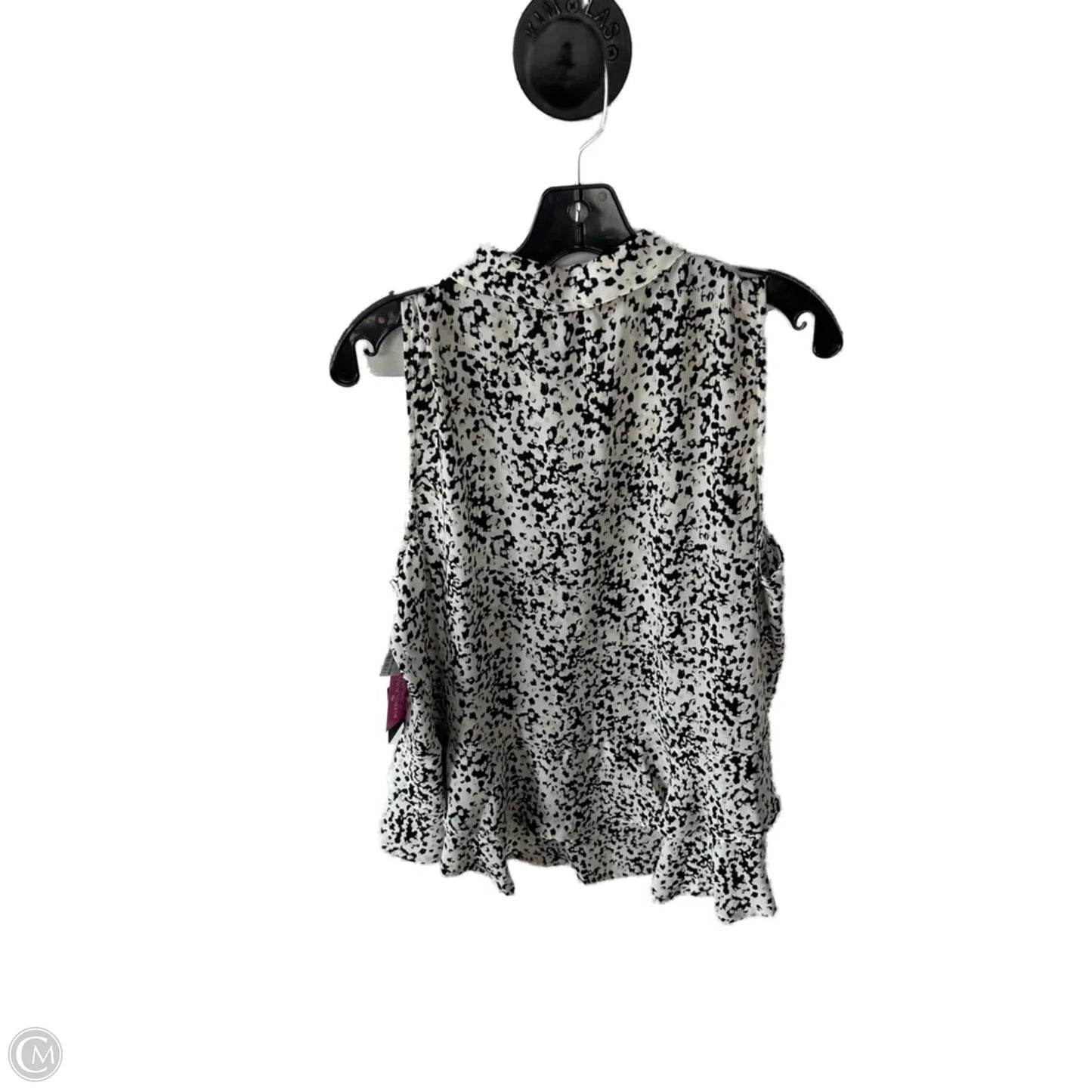 Top Sleeveless By Simply Vera In Black & Tan, Size: L