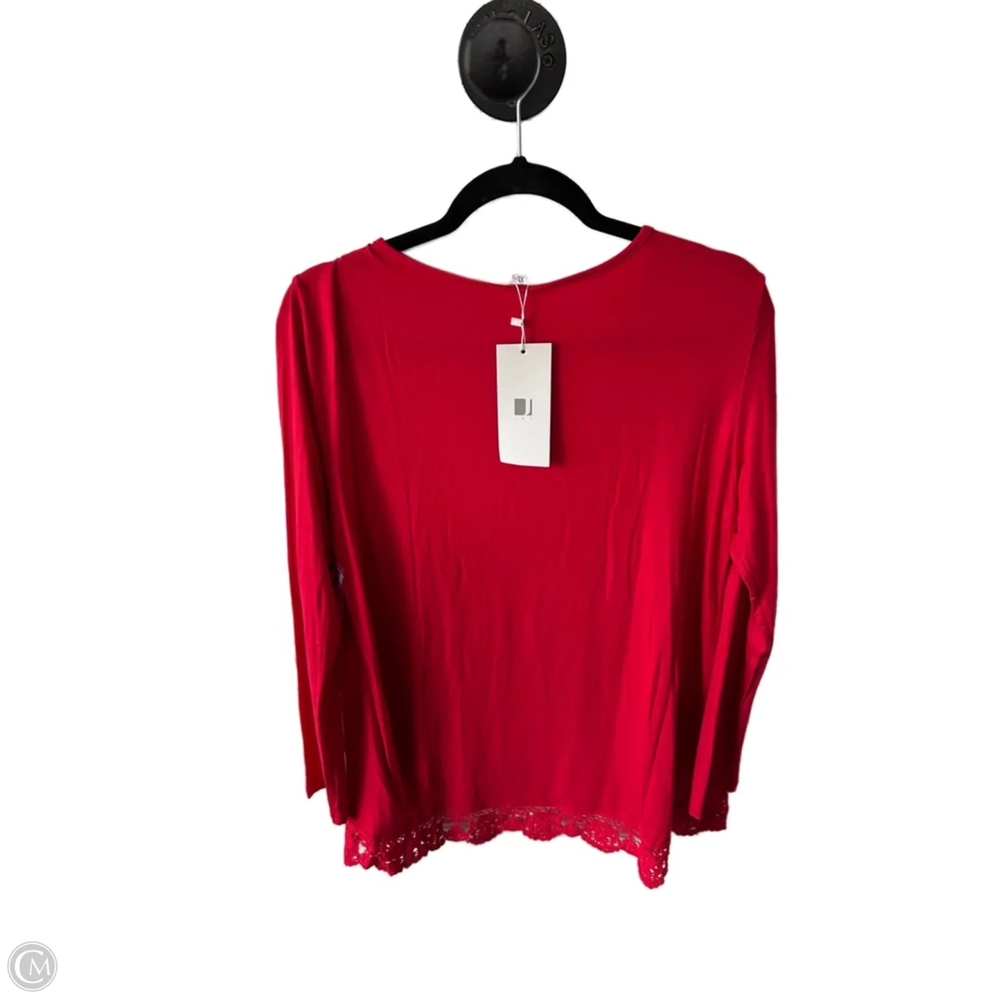 Top Long Sleeve Basic By Clothes Mentor In Red, Size: Xl