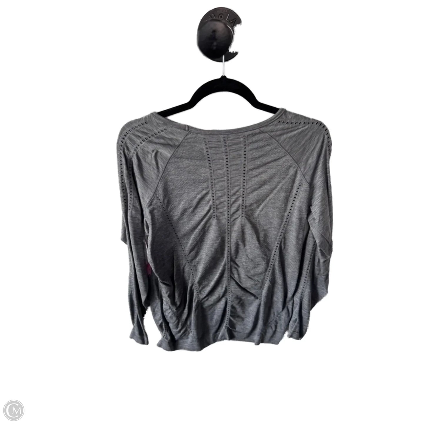 Athletic Top Long Sleeve Crewneck By Athleta In Grey, Size: M