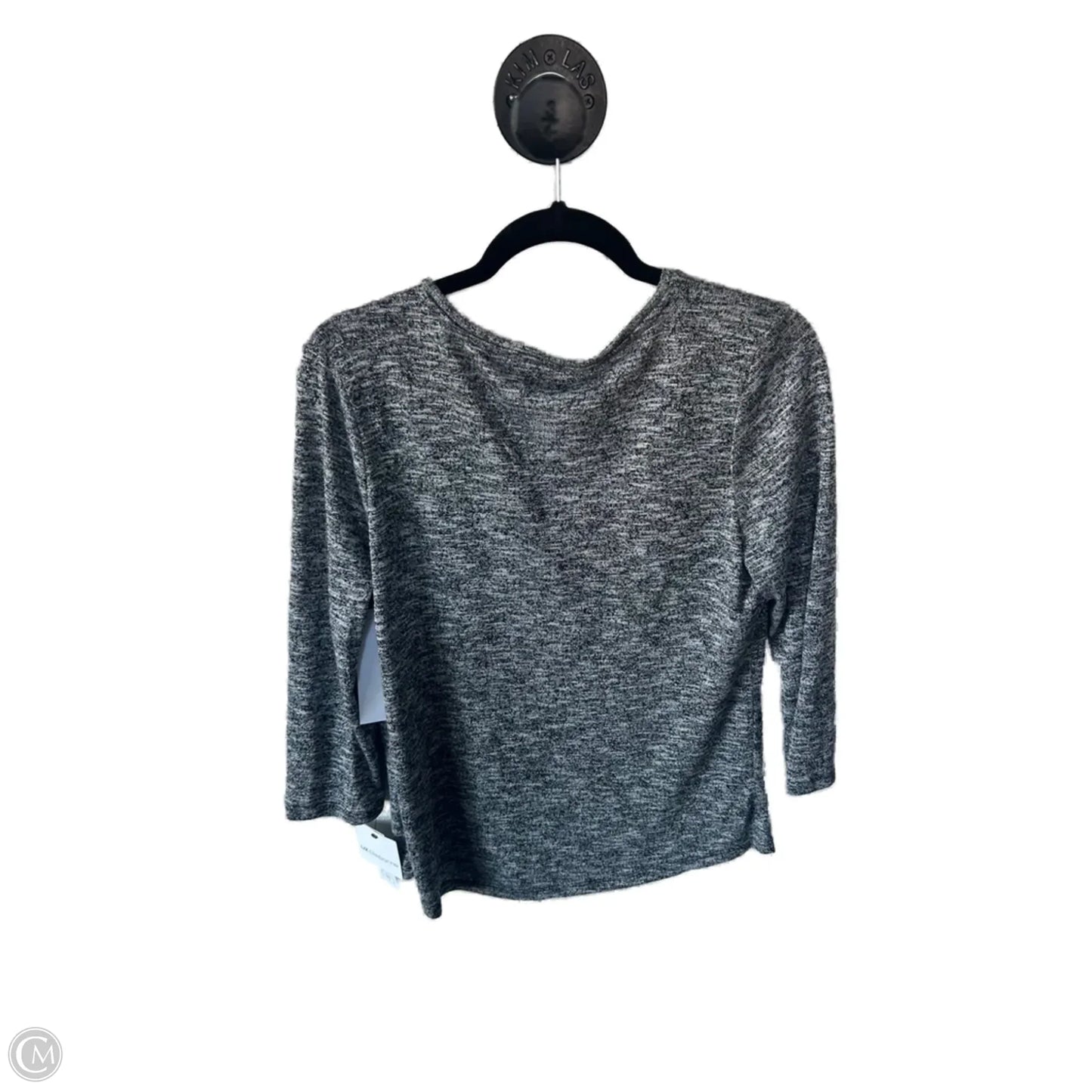 Top Long Sleeve By Liz Claiborne In Grey, Size: M