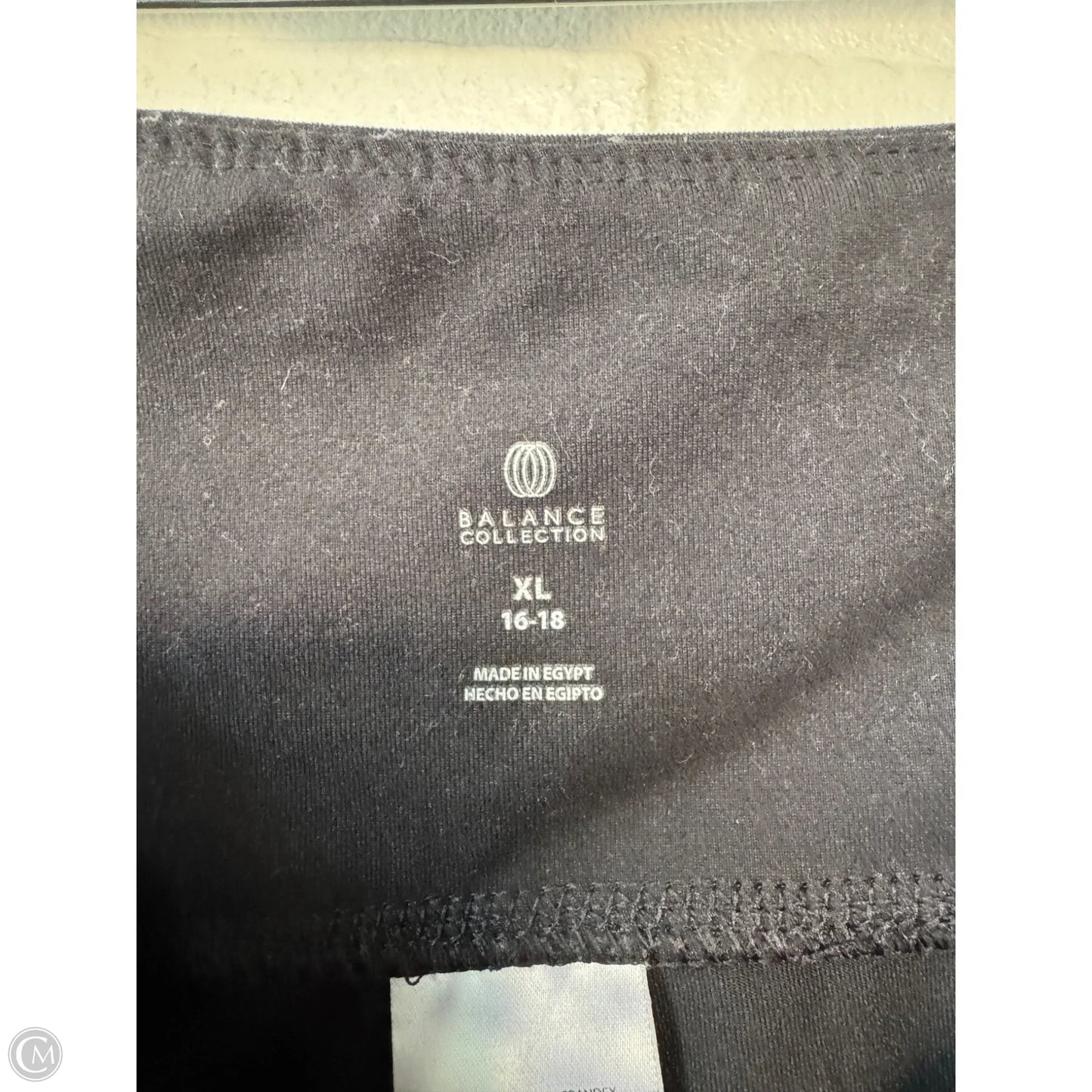 Athletic Pants By Balance Collection In Black & Grey, Size: 16