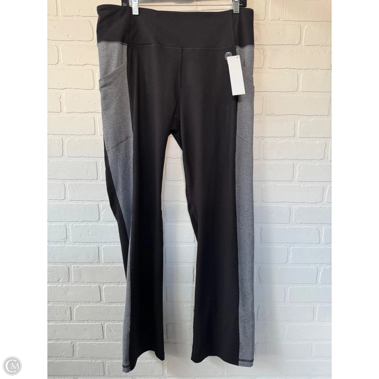 Athletic Pants By Balance Collection In Black & Grey, Size: 16