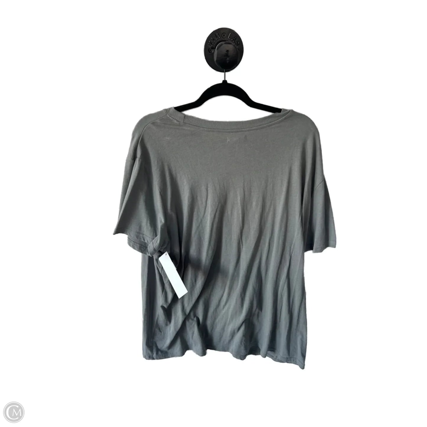 Top Short Sleeve Basic By Maurices In Green & White, Size: 1x