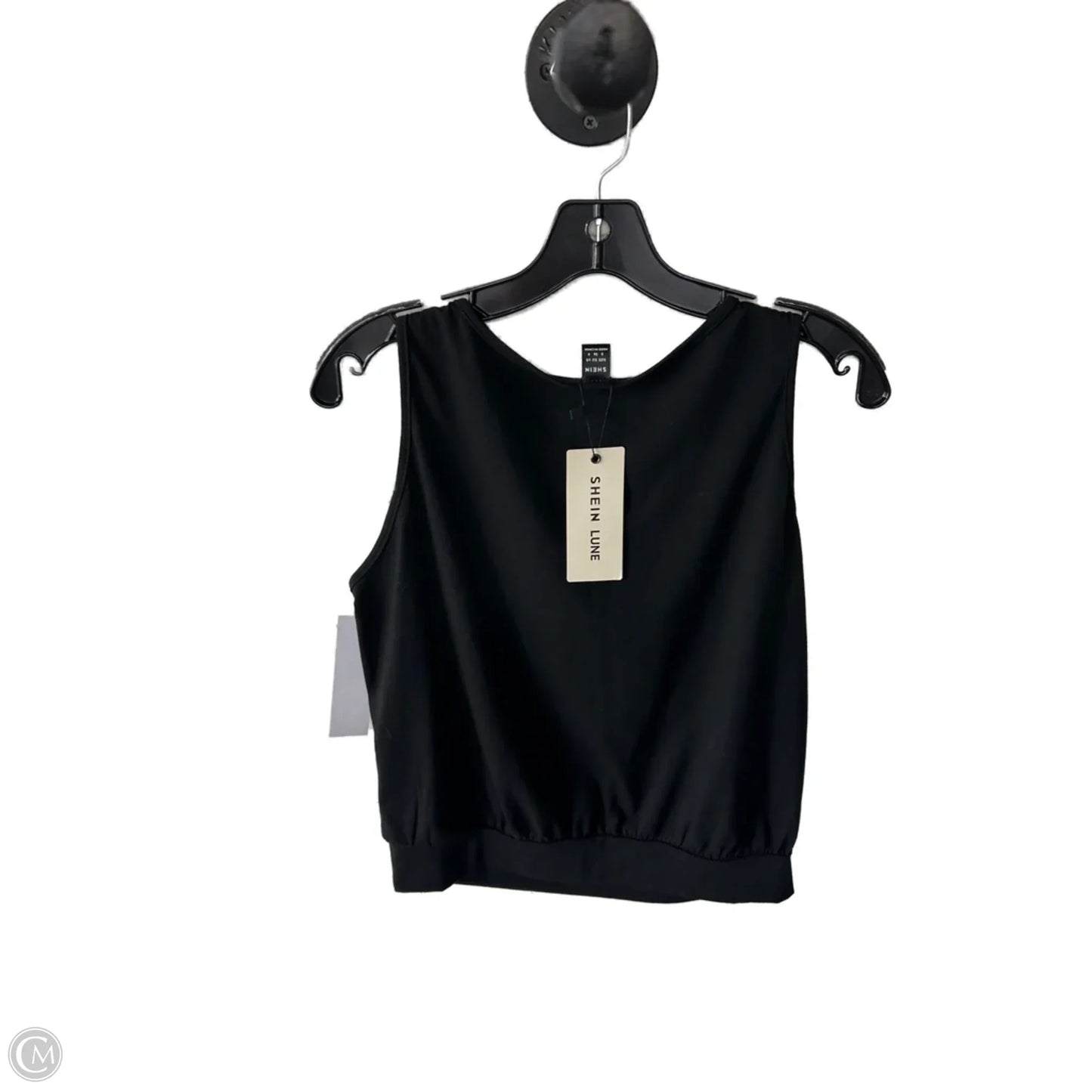 Top Sleeveless Basic By Shein In Black, Size: S