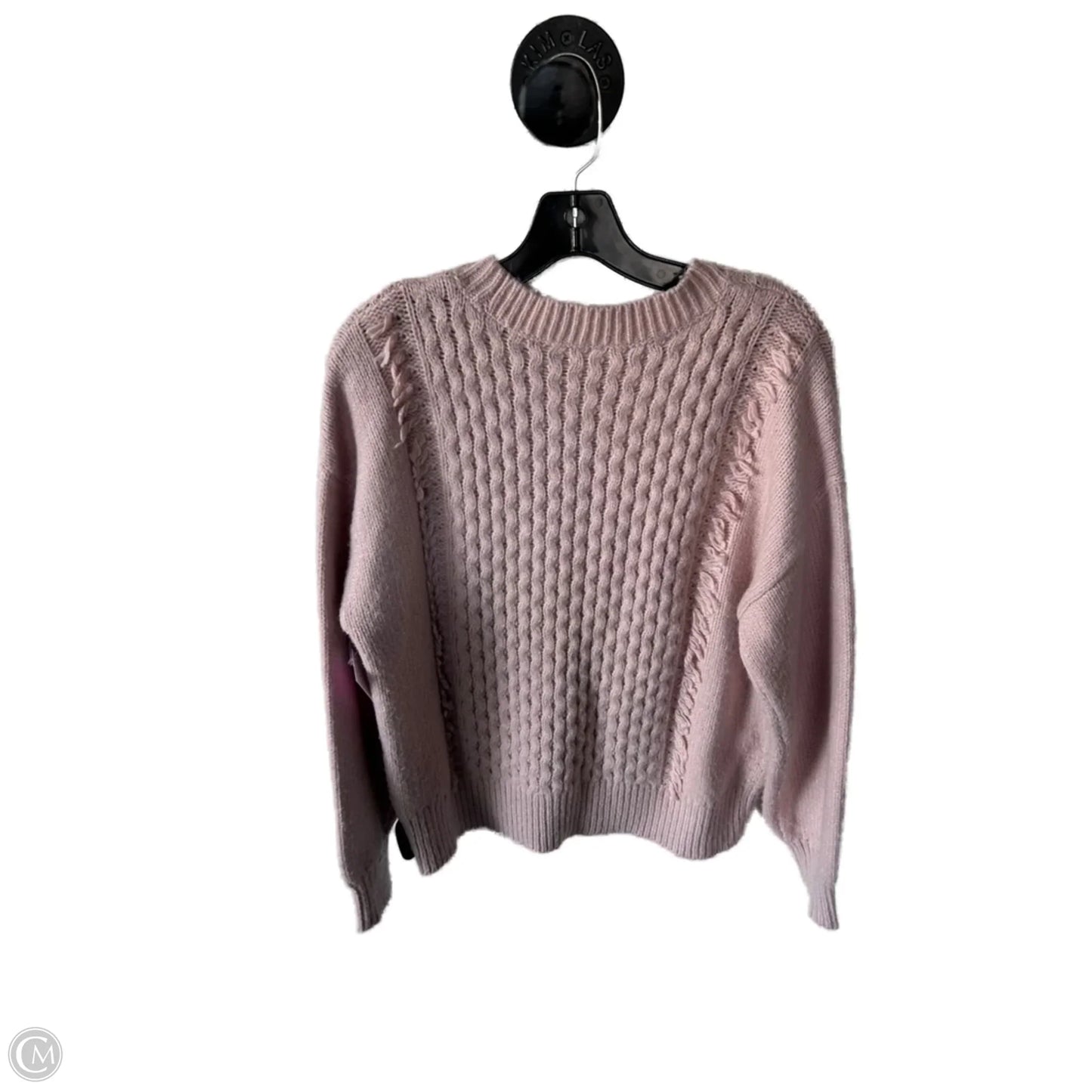Sweater By Ann Taylor In Pink, Size: L