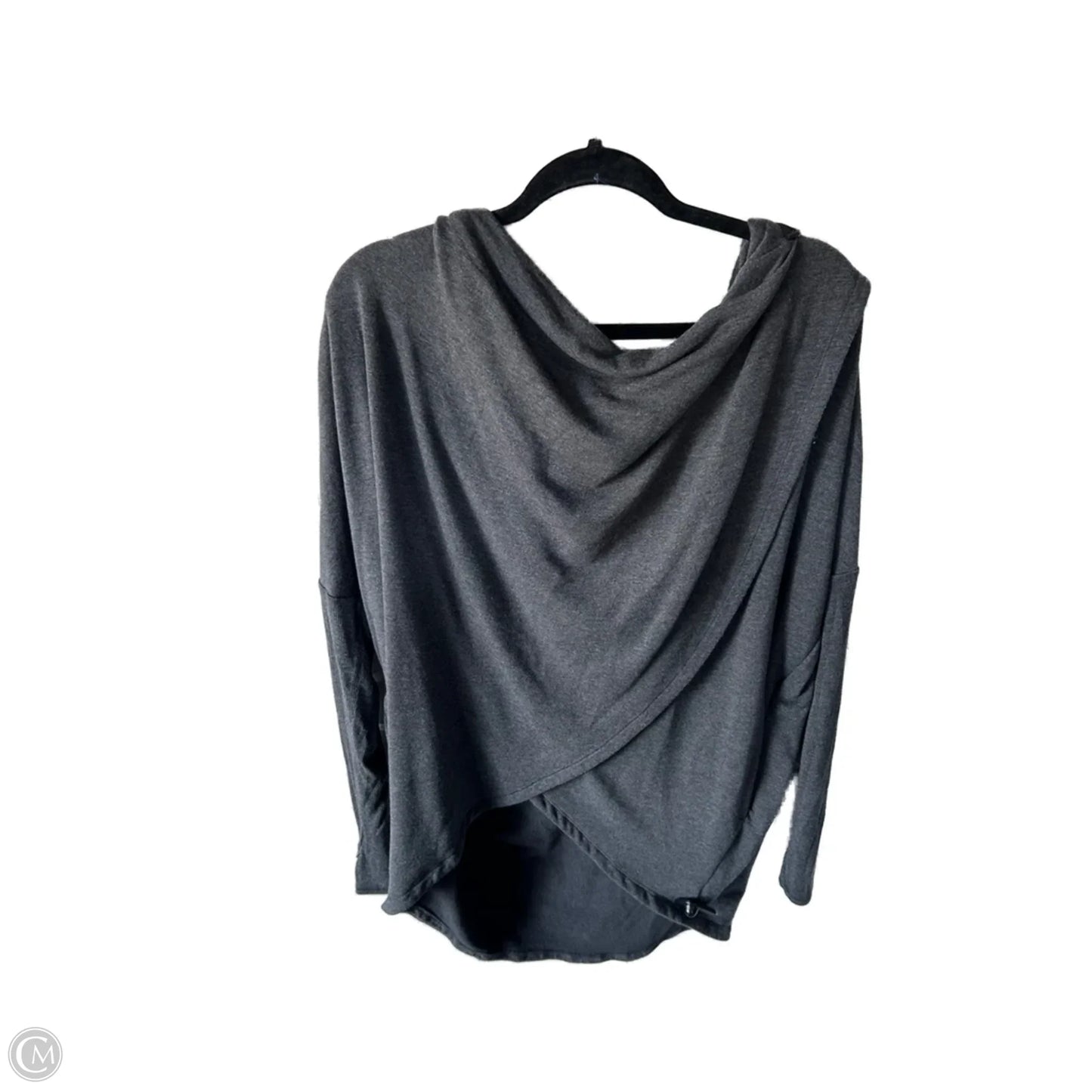 Athletic Sweatshirt Hoodie By Athleta In Grey, Size: L