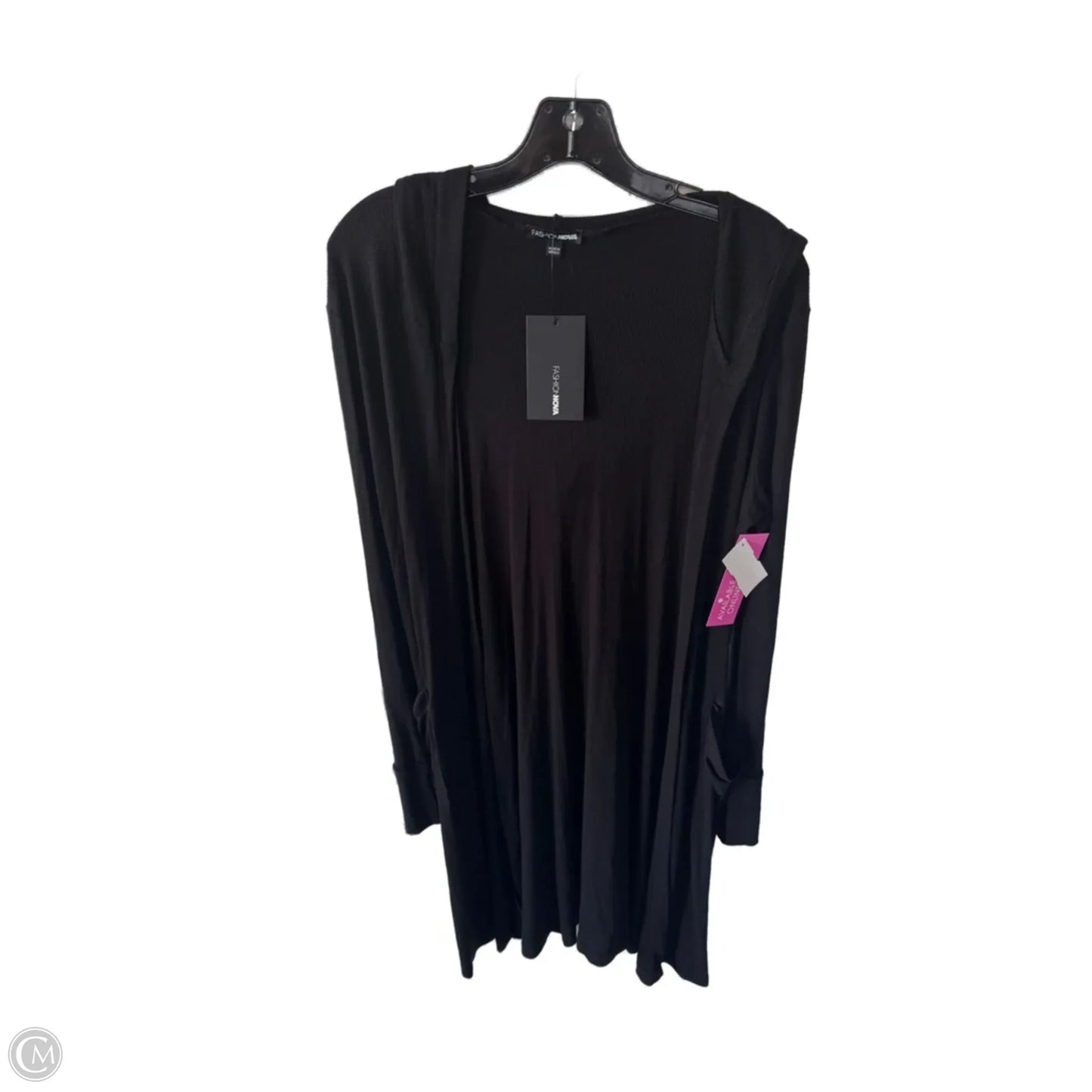 Cardigan By Fashion Nova In Black, Size: L