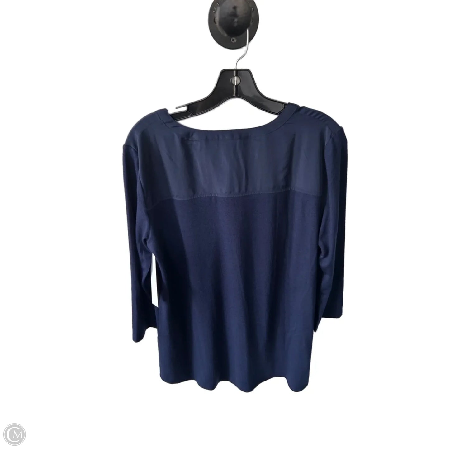 Top 3/4 Sleeve Basic By 41 Hawthorn In Blue, Size: L