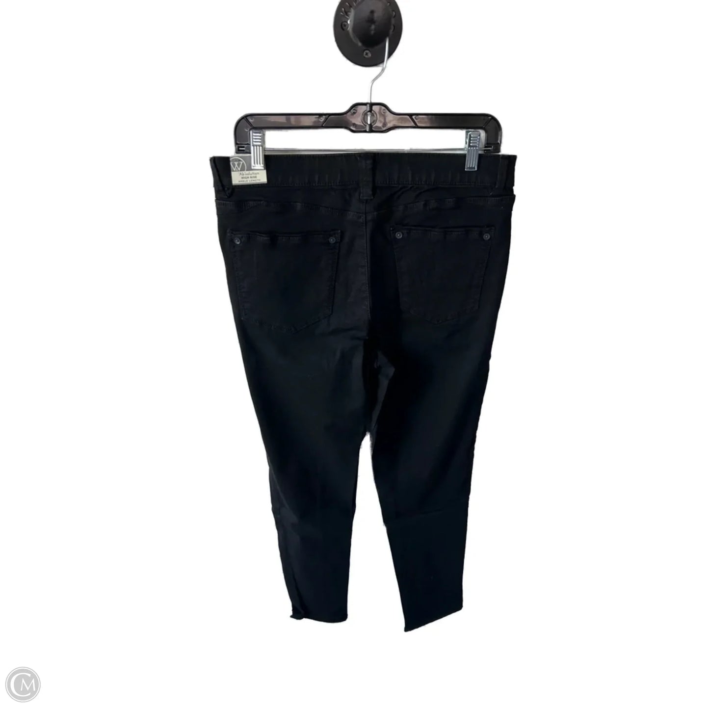 Jeans Skinny By Wit & Wisdom In Black Denim, Size: 10