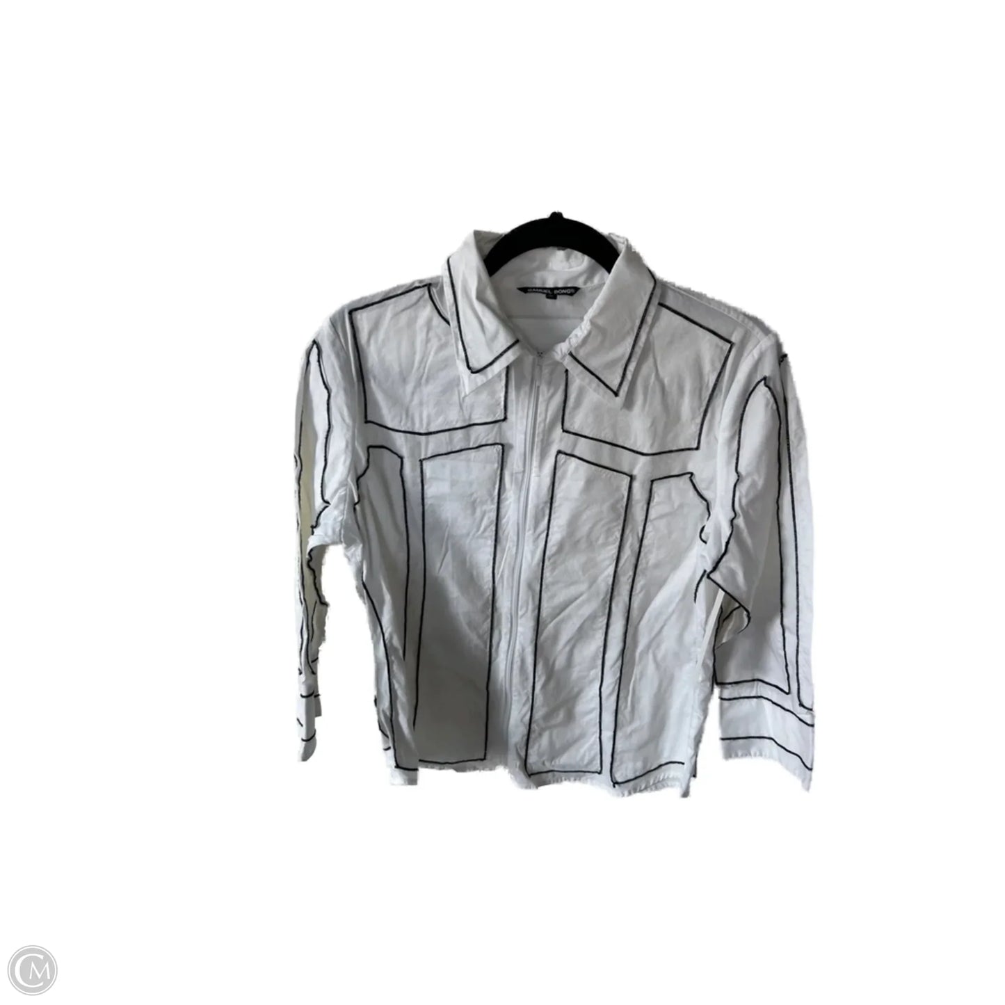 Jacket Other By Samuel Dong In Black & White, Size: M