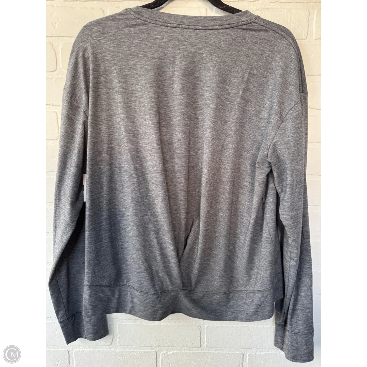 Athletic Top Long Sleeve Crewneck By Patagonia In Grey, Size: M