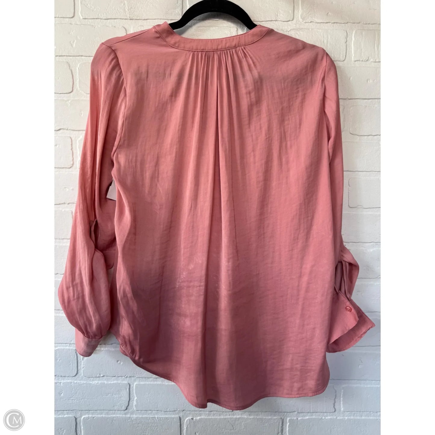 Top Long Sleeve By Simply Vera In Pink, Size: Xs