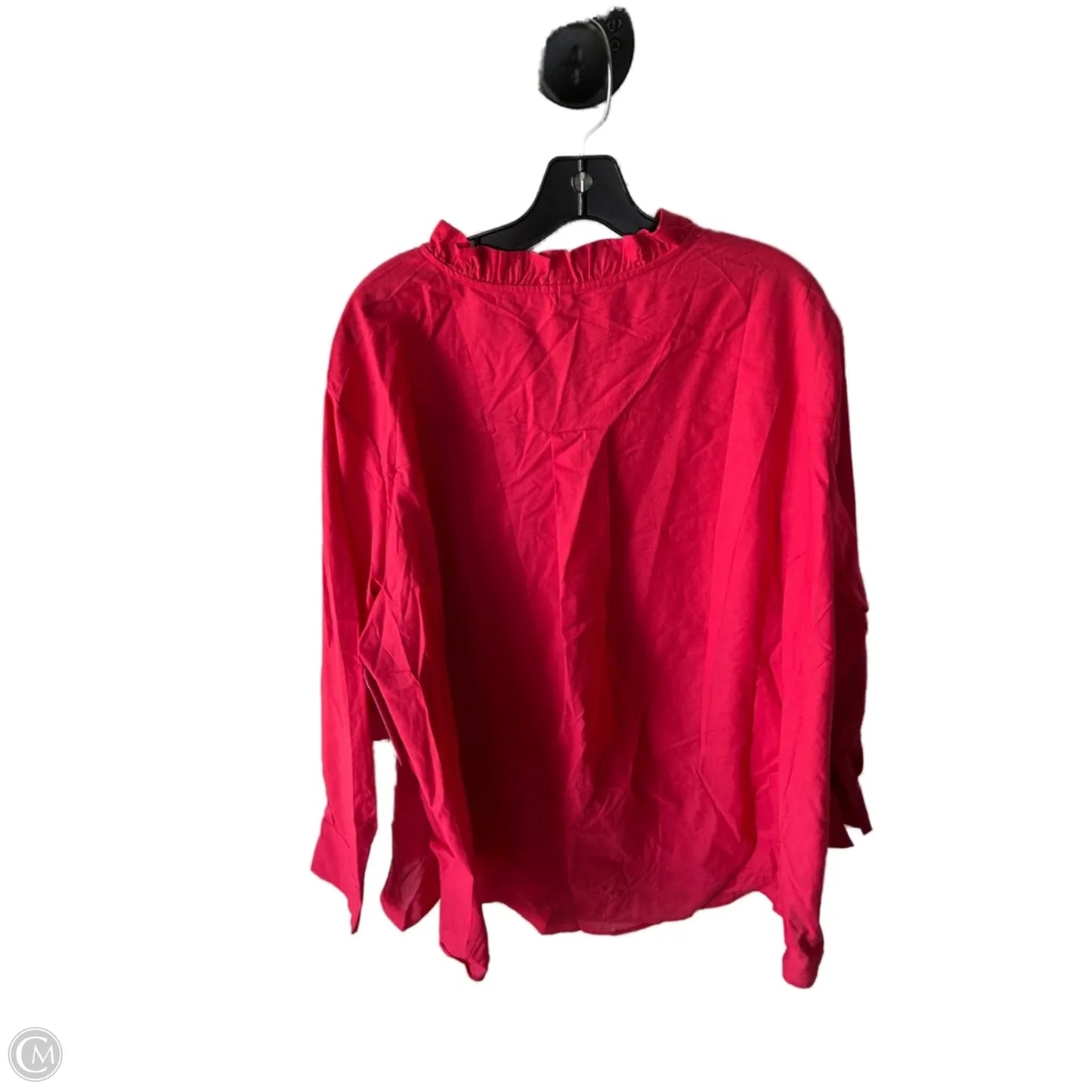 Top Long Sleeve By Cme In Pink, Size: 2x