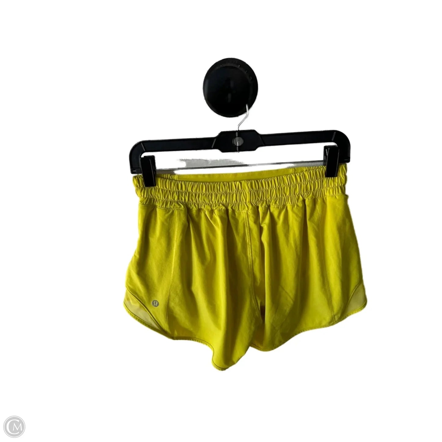 Athletic Shorts By Lululemon In Yellow, Size: 8