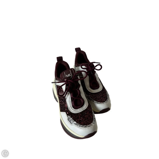 Shoes Sneakers By Michael By Michael Kors In Purple & White, Size: 8