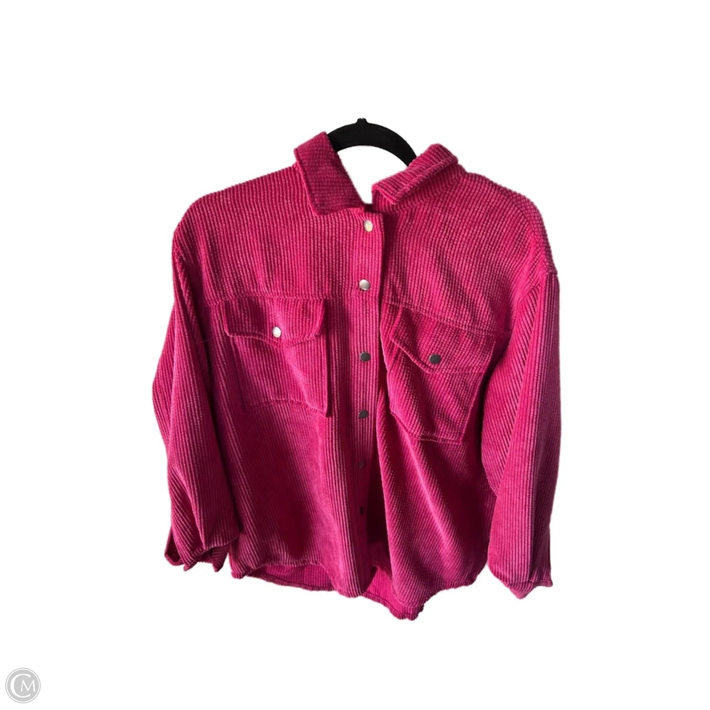 Jacket Shirt By Wild Fable In Pink, Size: M