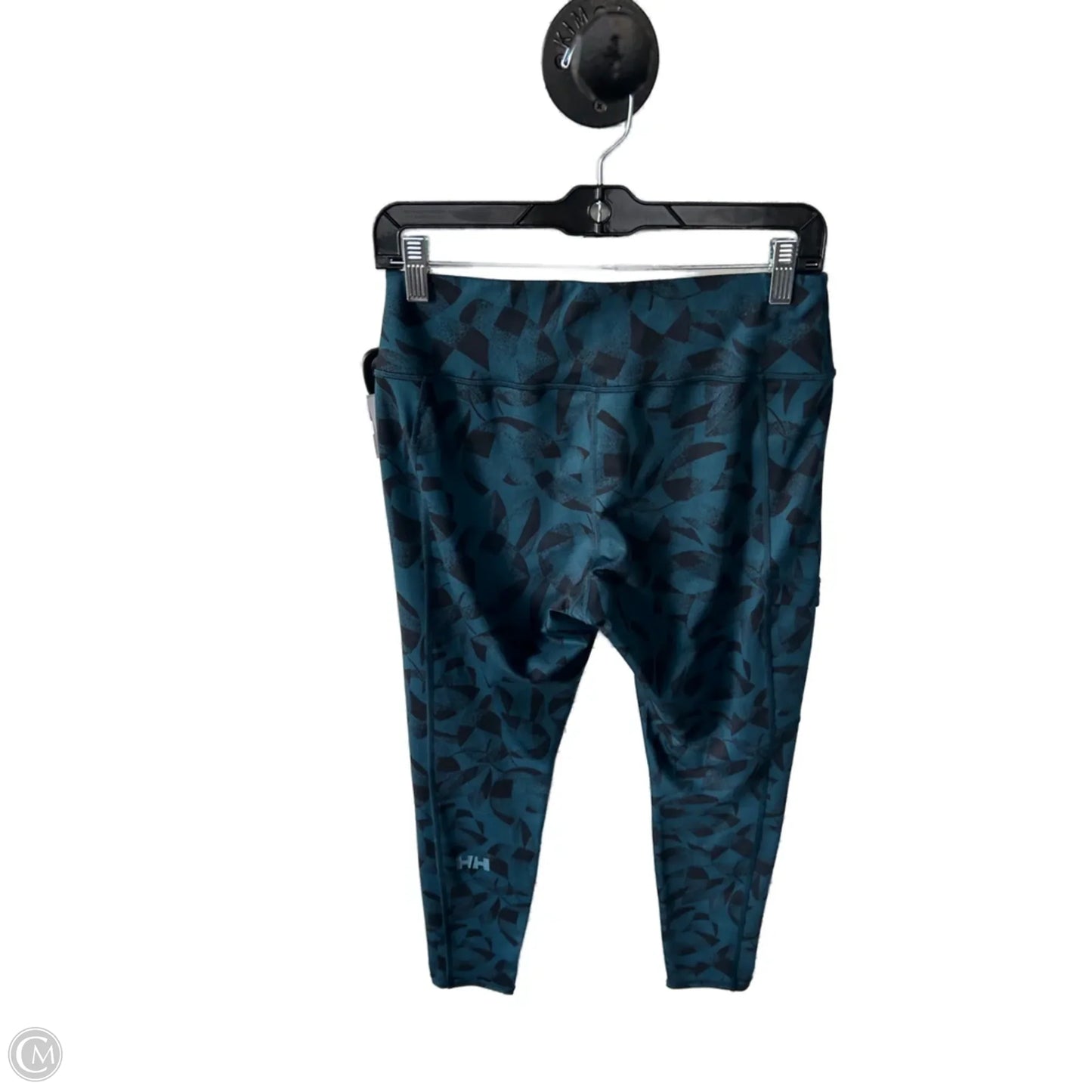 Athletic Leggings By Helly Hansen In Black & Blue, Size: 8