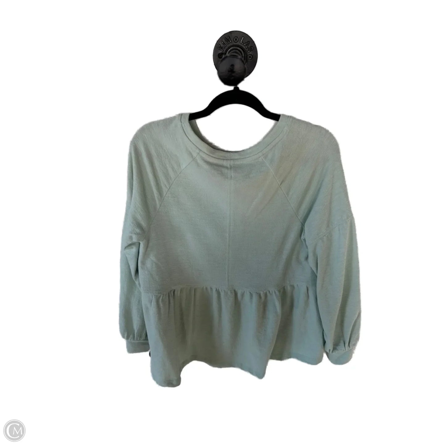 Top Long Sleeve By Pilcro In Green, Size: S
