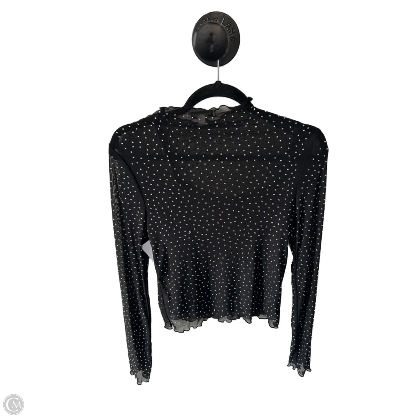 Top Long Sleeve By Francesca's In Black, Size: S