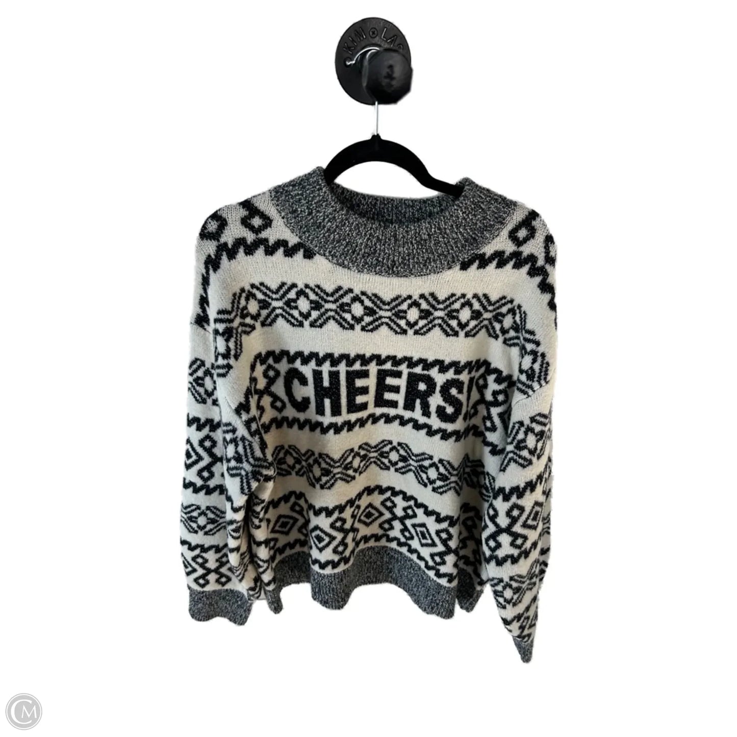 Sweater By A New Day In Black & Cream, Size: Xxl