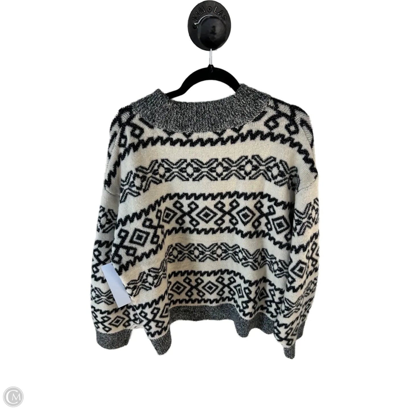 Sweater By A New Day In Black & Cream, Size: Xxl
