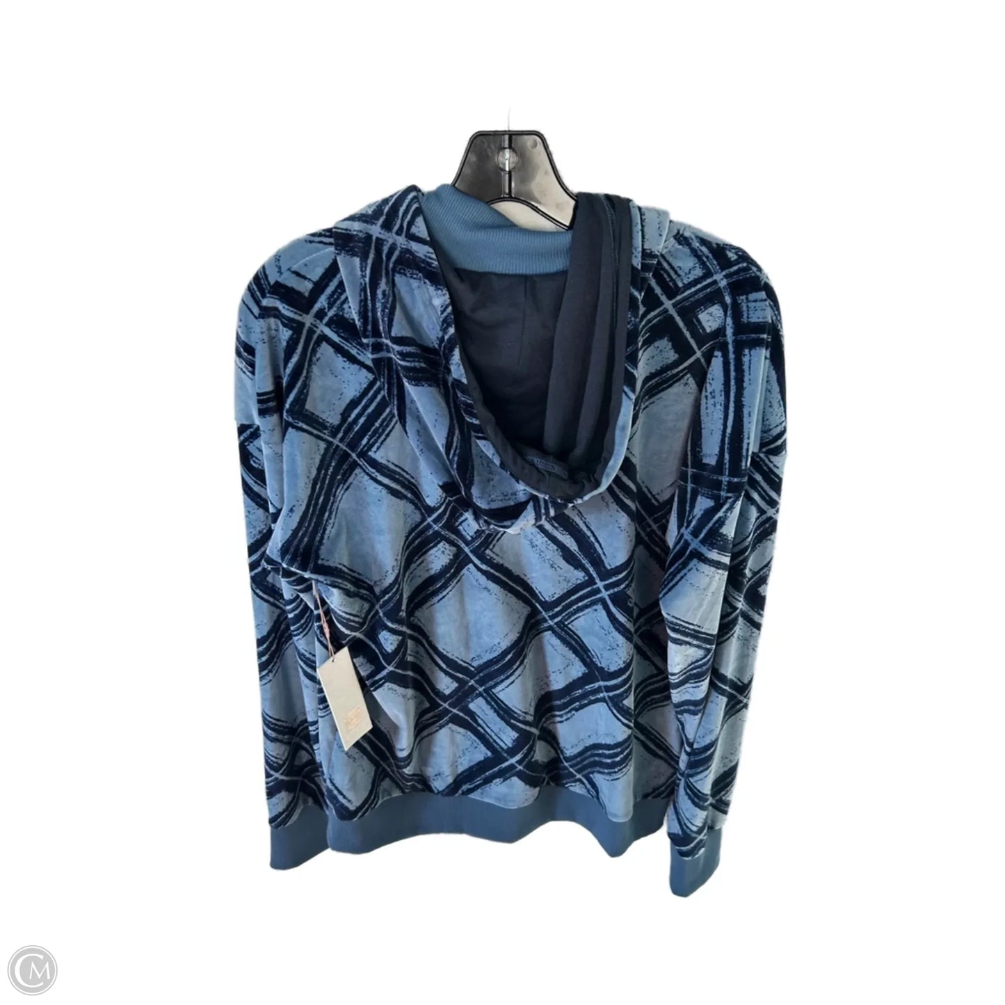 Sweatshirt Hoodie By Cozy In Blue, Size: L