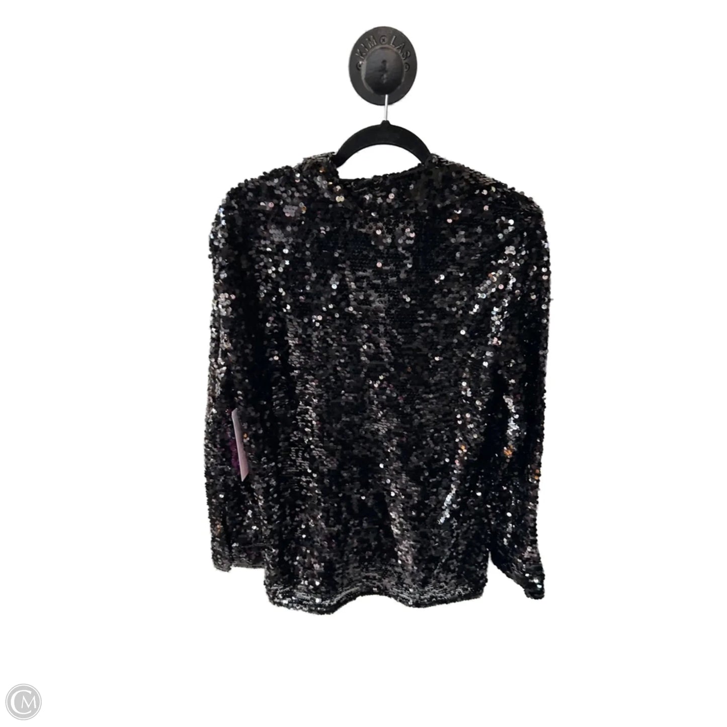Top Long Sleeve By Zara In Black, Size: M