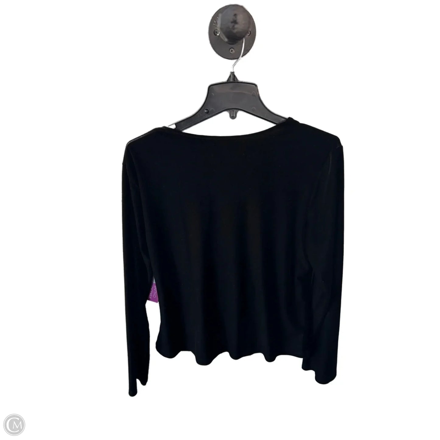 Top Long Sleeve By Kate Hill In Black, Size: L