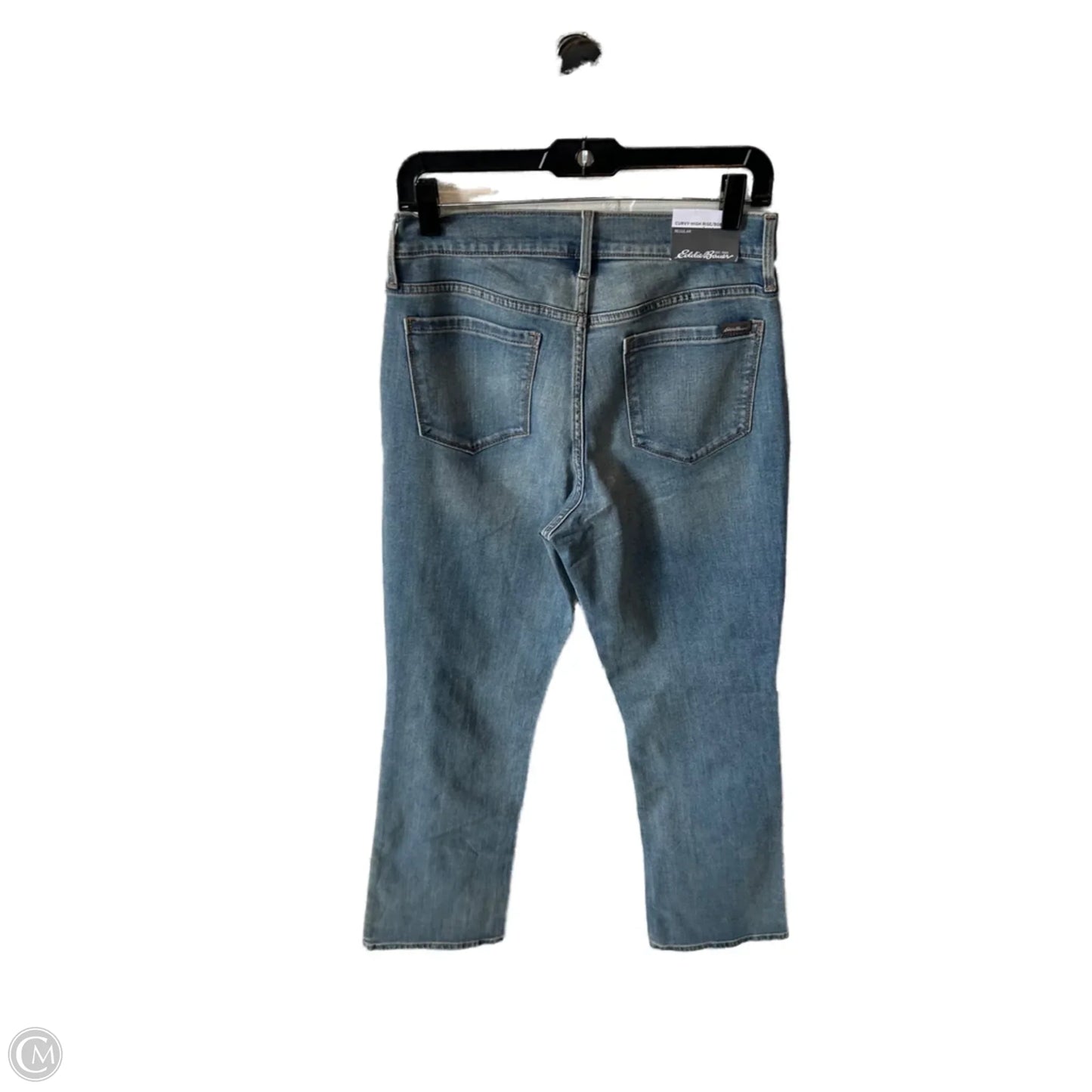 Jeans Straight By Eddie Bauer In Blue Denim, Size: 8