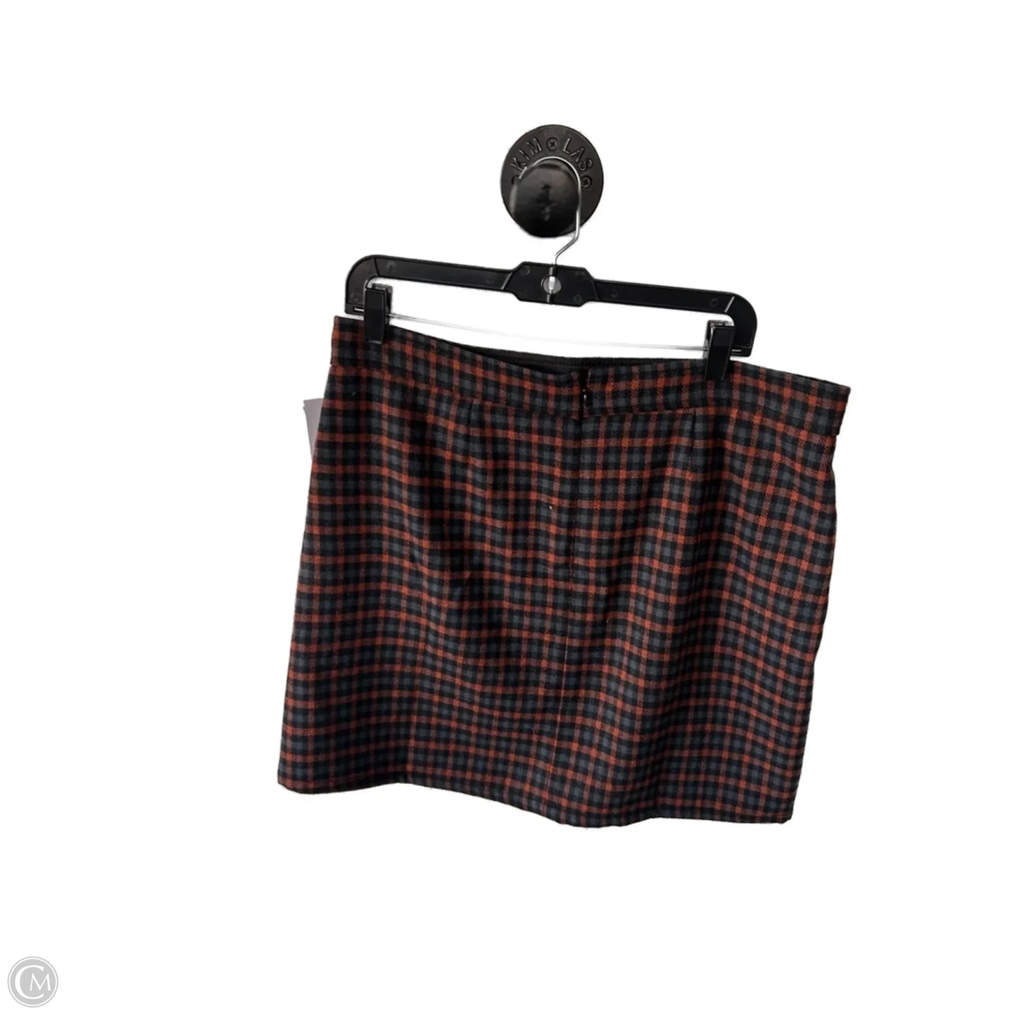Skirt Mini & Short By Loft In Black & Orange, Size: 12
