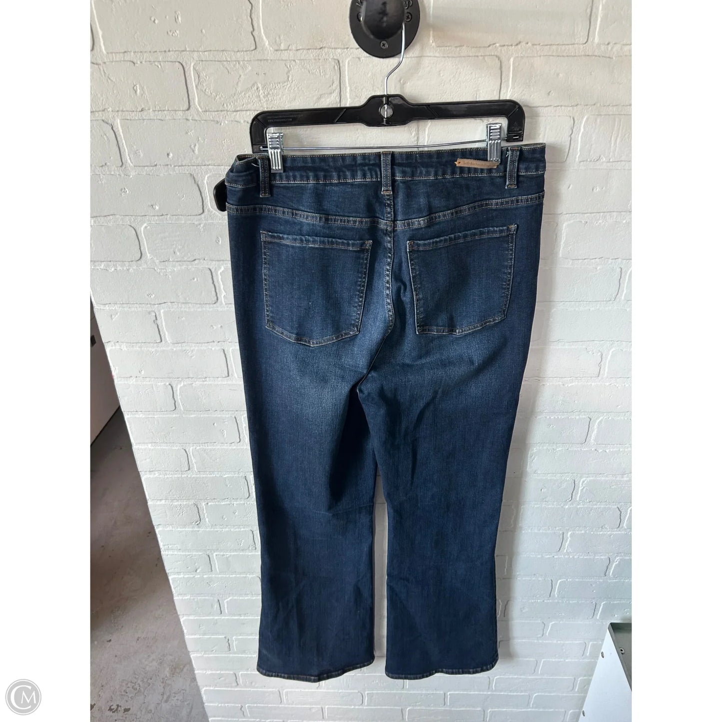 Jeans Flared By Soft Surroundings In Blue Denim, Size: 14