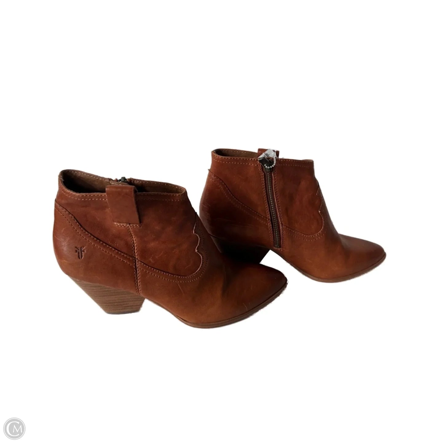 Boots Designer By Frye In Brown, Size: 7.5