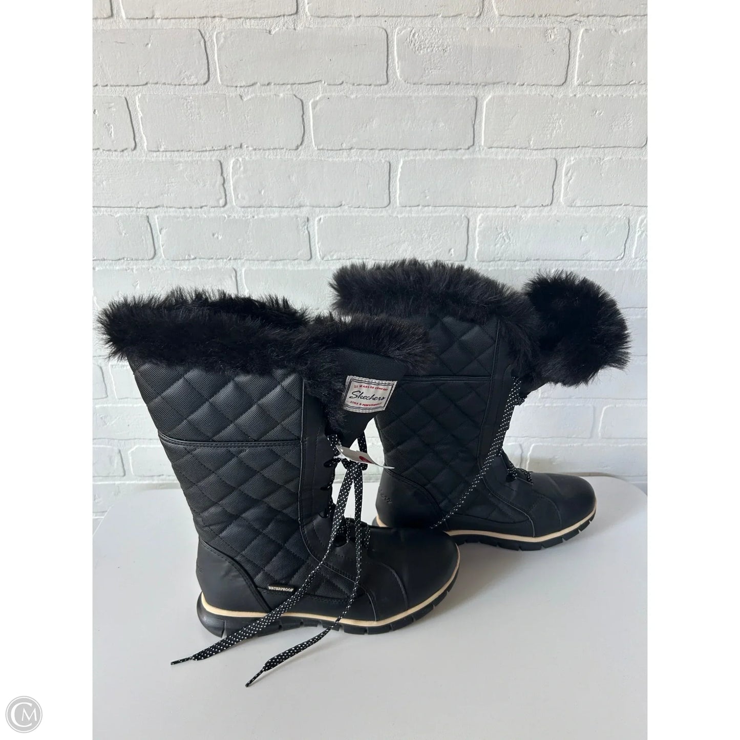 Boots Snow By Skechers In Black, Size: 9