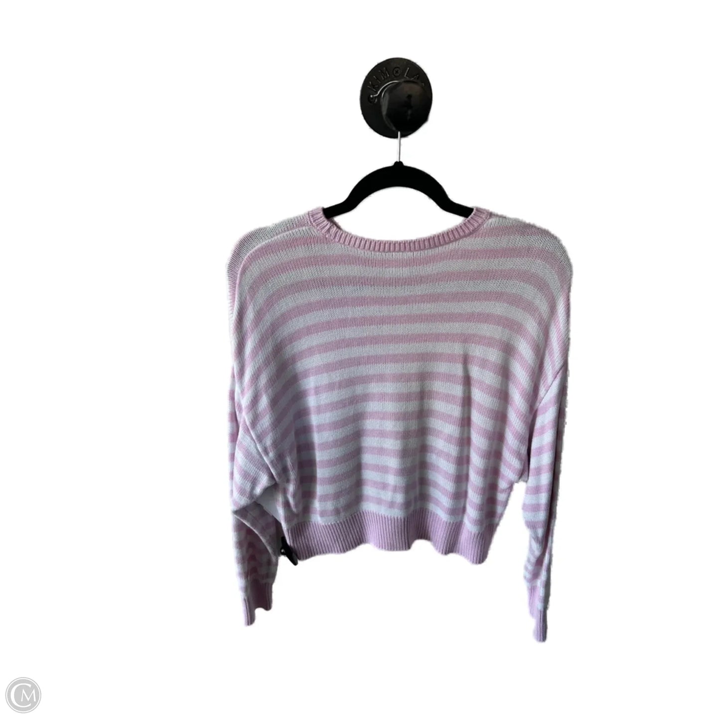 Sweater By Pink In Pink & White, Size: M