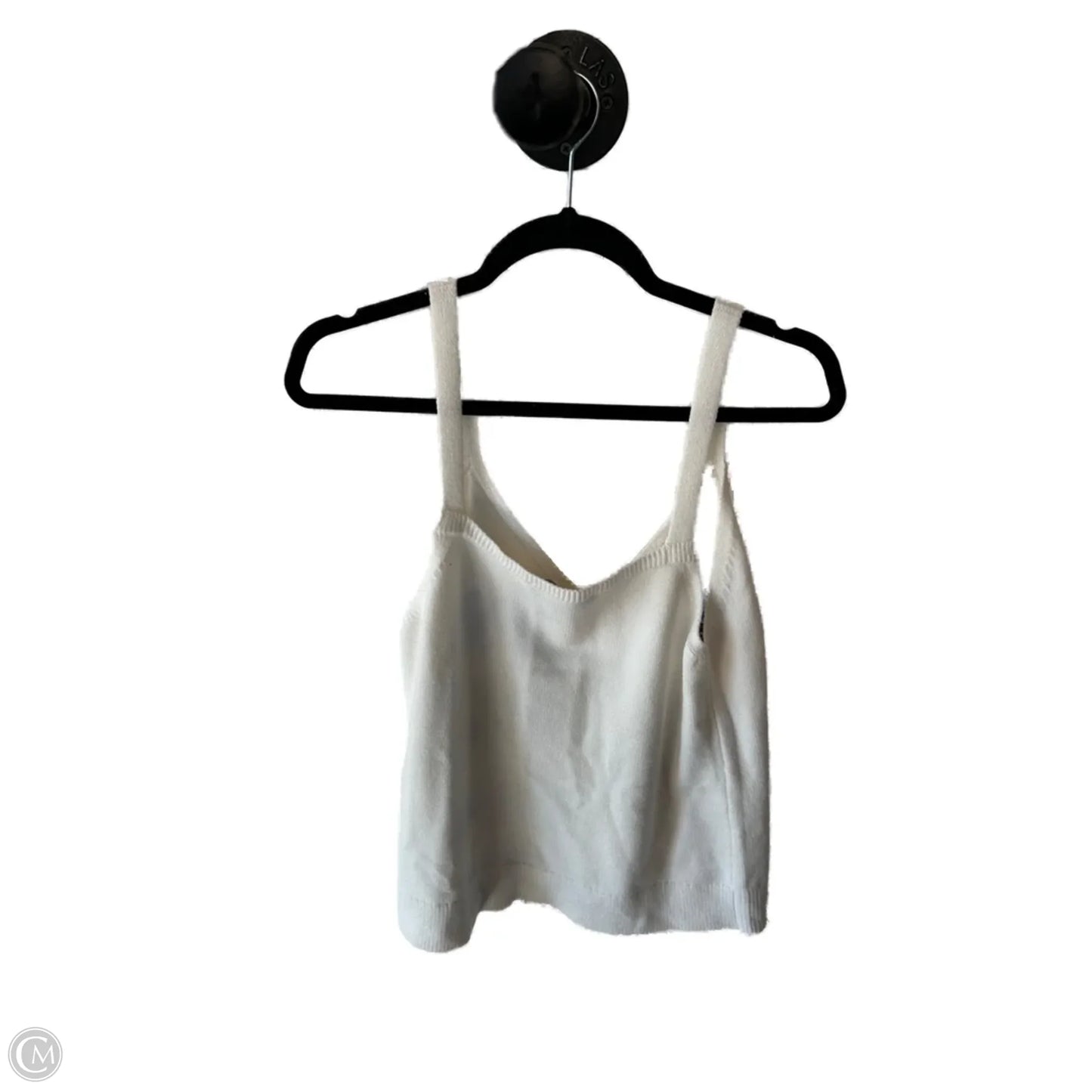 Vest Sweater By Boston Proper In Blue & White, Size: M