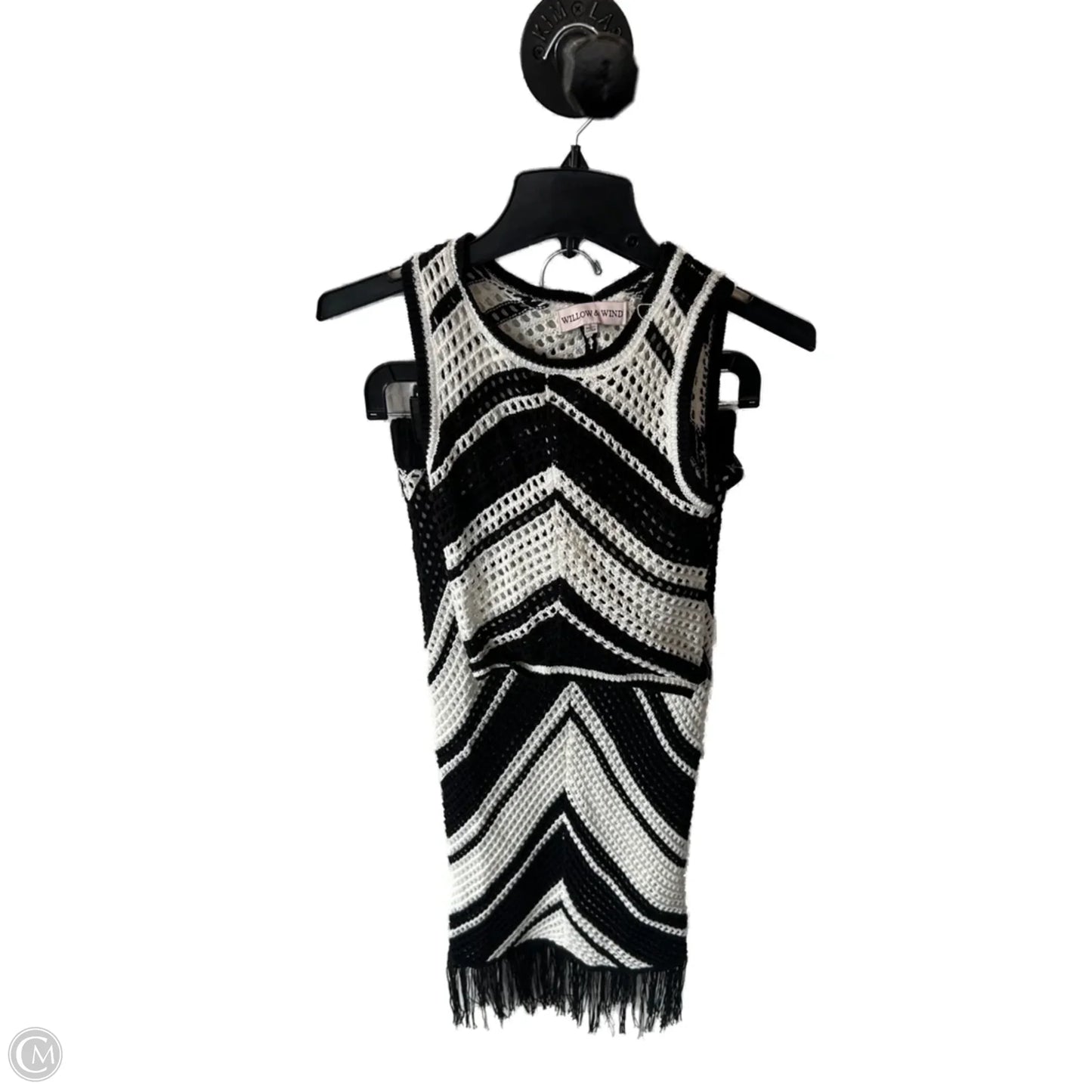 Skirt Set 2pc By Clothes Mentor In Black & White, Size: S